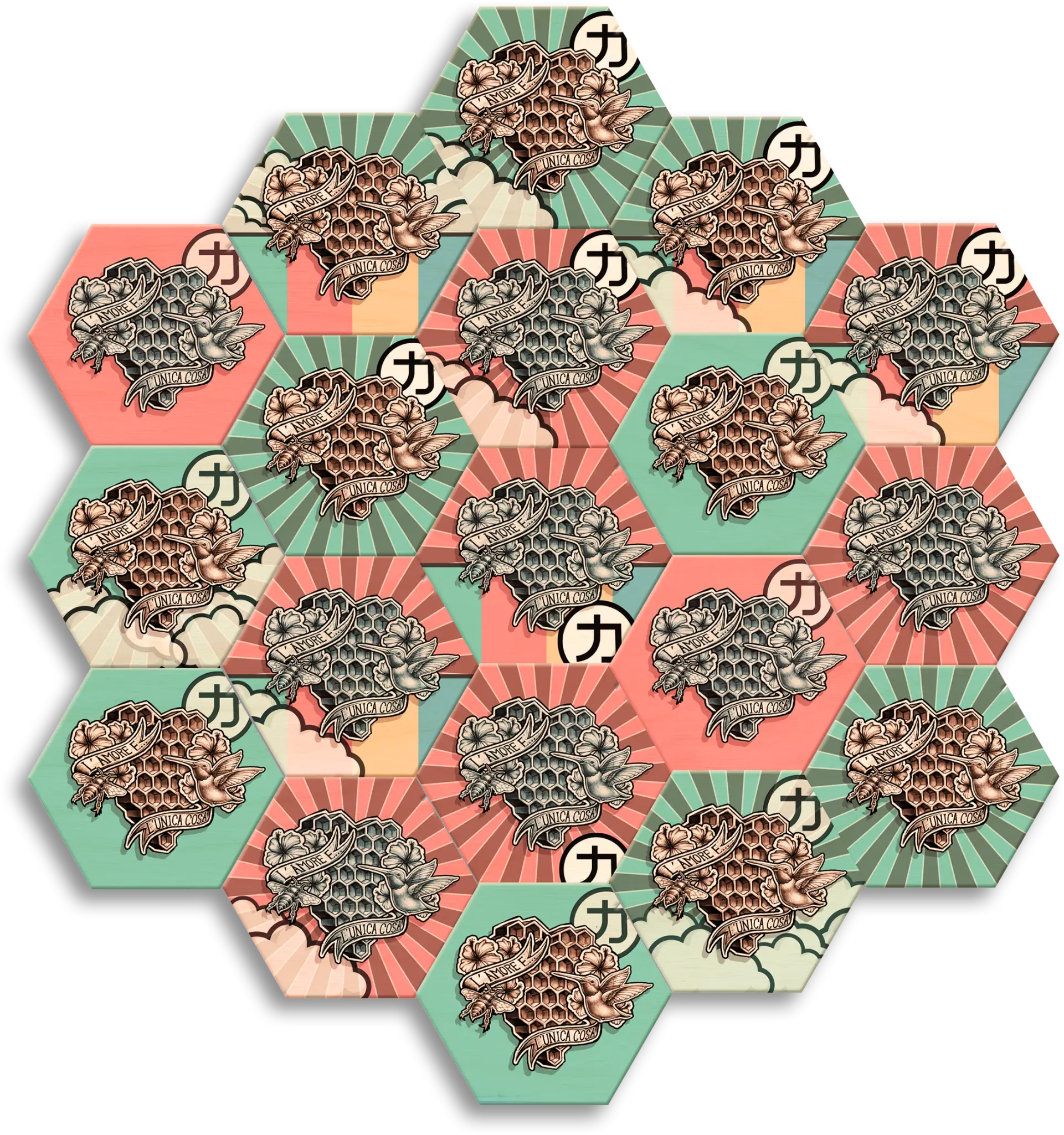 Honeycomb Heart Series Hexagon, main